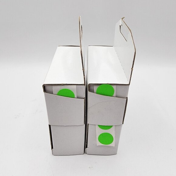 2 Pack ChromaLabel 1/2" Inch Round Green Dot Stickers, 1000 per Dispenser - Picture 9 of 10